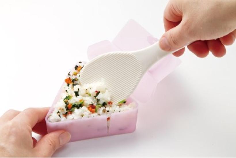 Skater Silicone Rice Ball Wide X Deep X SLOR1 Wrap, White, 9.5cm 3.5cm 8.5cm High,