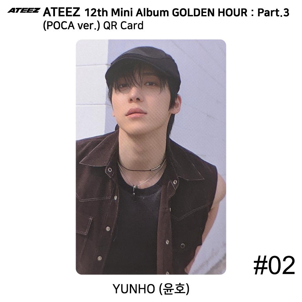 ATEEZ 12th Mini Golden Hour Part.3 POCA Ver. Official Photocard QR Image Card