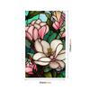 Colorful Retro Floral & Bird Static Cling Window Film - No Glue, Removable