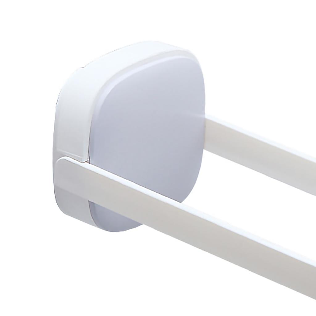 Wieszak Uchwyt Stojak Kształt U Zaokrąglony Narożnik Składany Montowany na Ścianie Stojak na Wieszaki Do Łazienki Balkonu