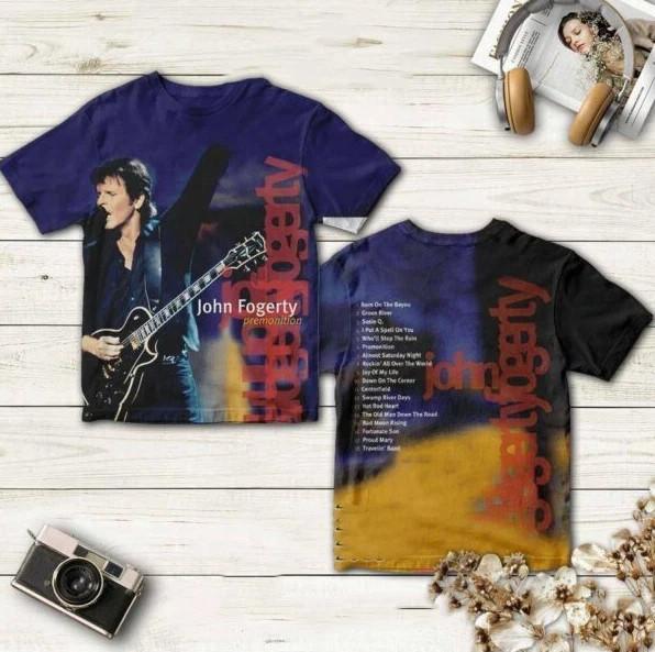 John Fogerty Premonition Album AOP 3D T-Shirt S