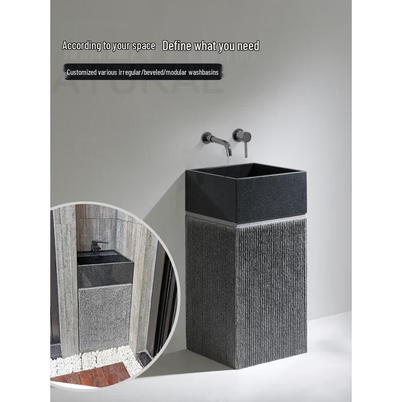 Outdoor Ceramic Pedestal Wash Basin