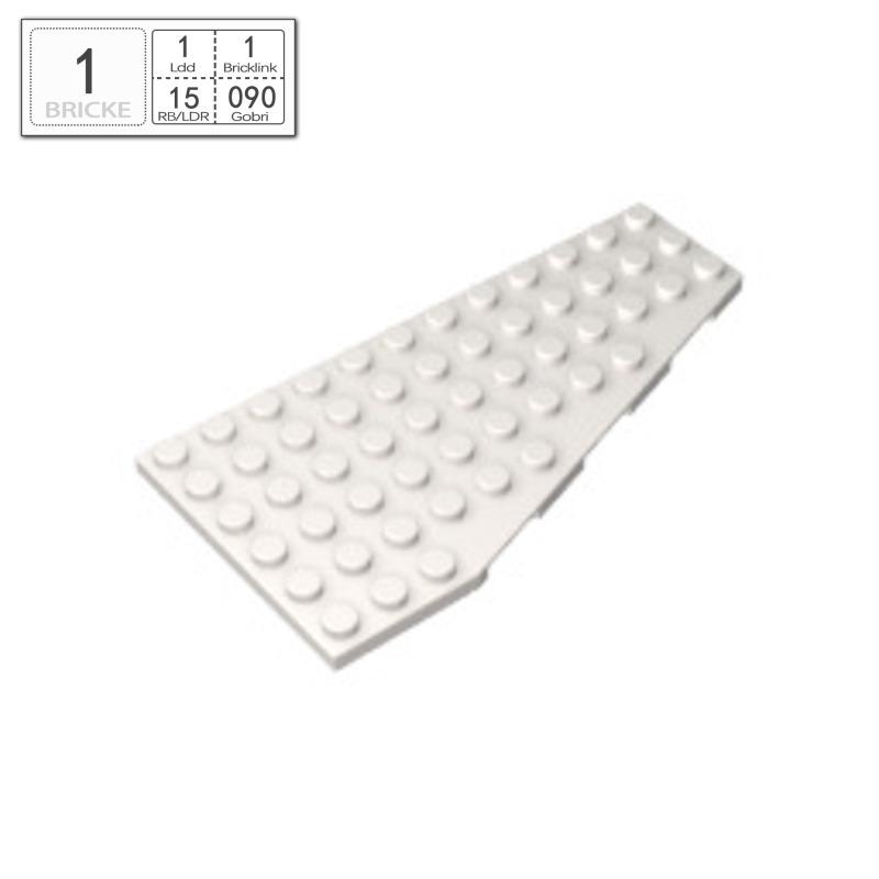 BRICKE 30356 6x12 Right Wedge Plate, LEGO-Compatible Building Block