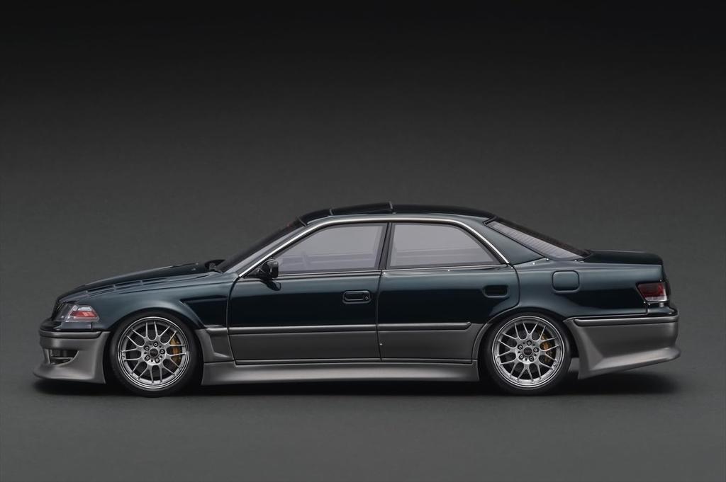 Ignition Model VERTEX JZX100 Dark Green Mettalic Finished Product IG3582 1/18 MARK-II Metallic/Gun