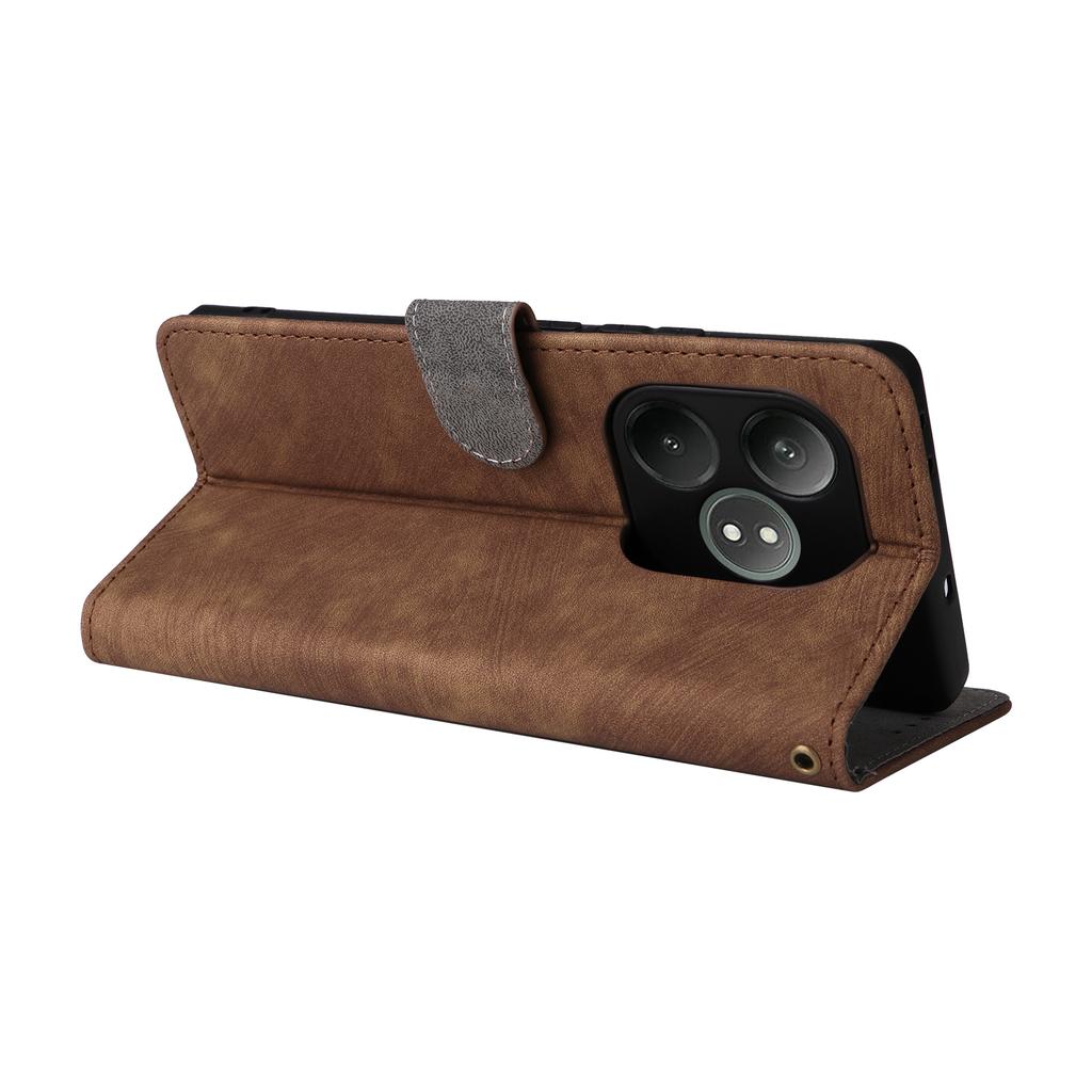 For Realme GT Neo6 SE 5G/Neo6 5G/GT 6 5G/GT 6T 5G Case RFID Blocking Stand Phone Cover with Wrist Strap