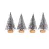 4pcs 10CM Mini Christmas Tree Gradient Artificial Xmas Pine Tree  Home Xmas Decor