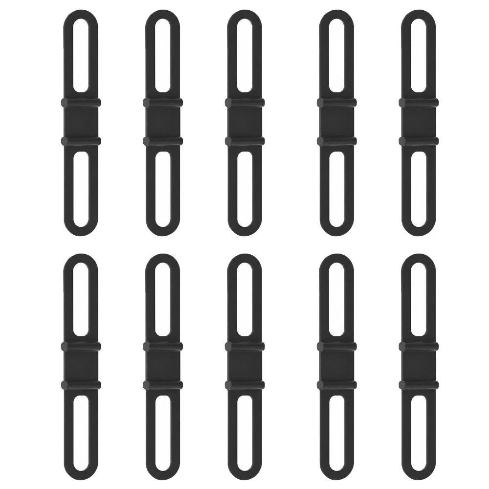 10PCS Multi-Functional Bike Band Silicone Bike Straps Flashlight Mounting