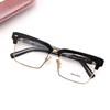 Used [With Translation] Eyewear Glasses Runway Glasses MU 11XV Ladies Black Gold Logo Square