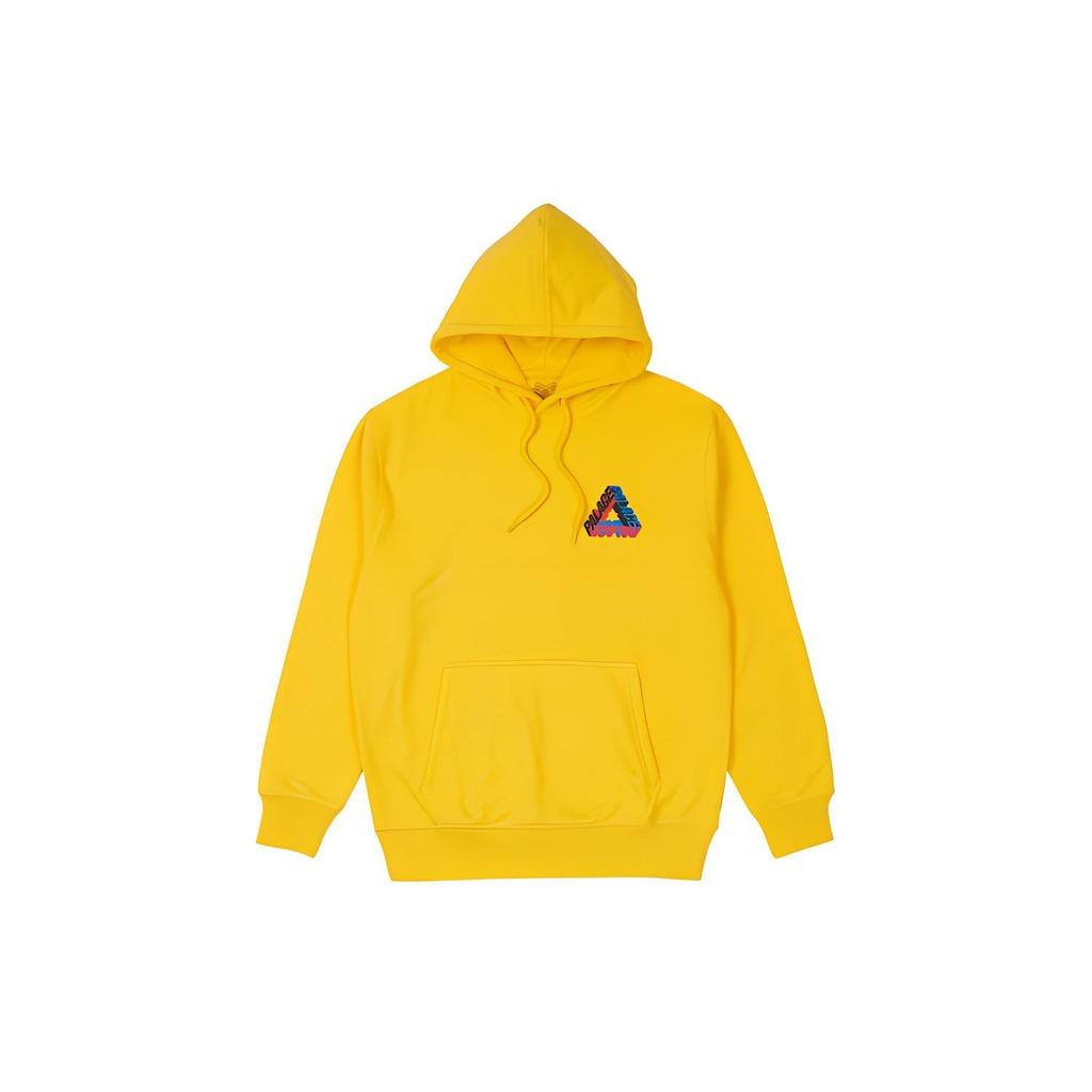 Palace FW21 Hooded Sweatshirt With Letter Print Unisex Sweatshirts Yellow P21HD026