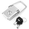 Stainless Steel Hasp Safety Lock Box Case Toggle Latch Catch Buckle Clasp with 2 Keys70mm