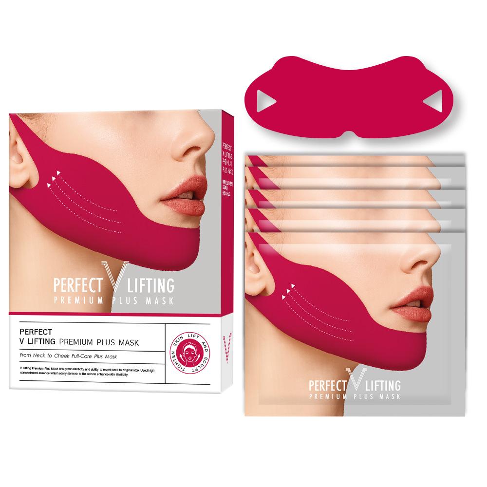 

v face mask Collagen red Bandage Gel Mask Non-soaking essence ear mask