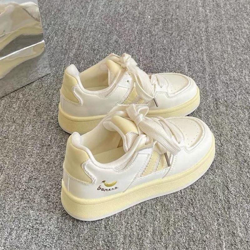Dopamine Platform White Shoes Children's Tide Versatile Niche Bread Shoes Casual Board Shoes Spring and Summer Women's Shoes
