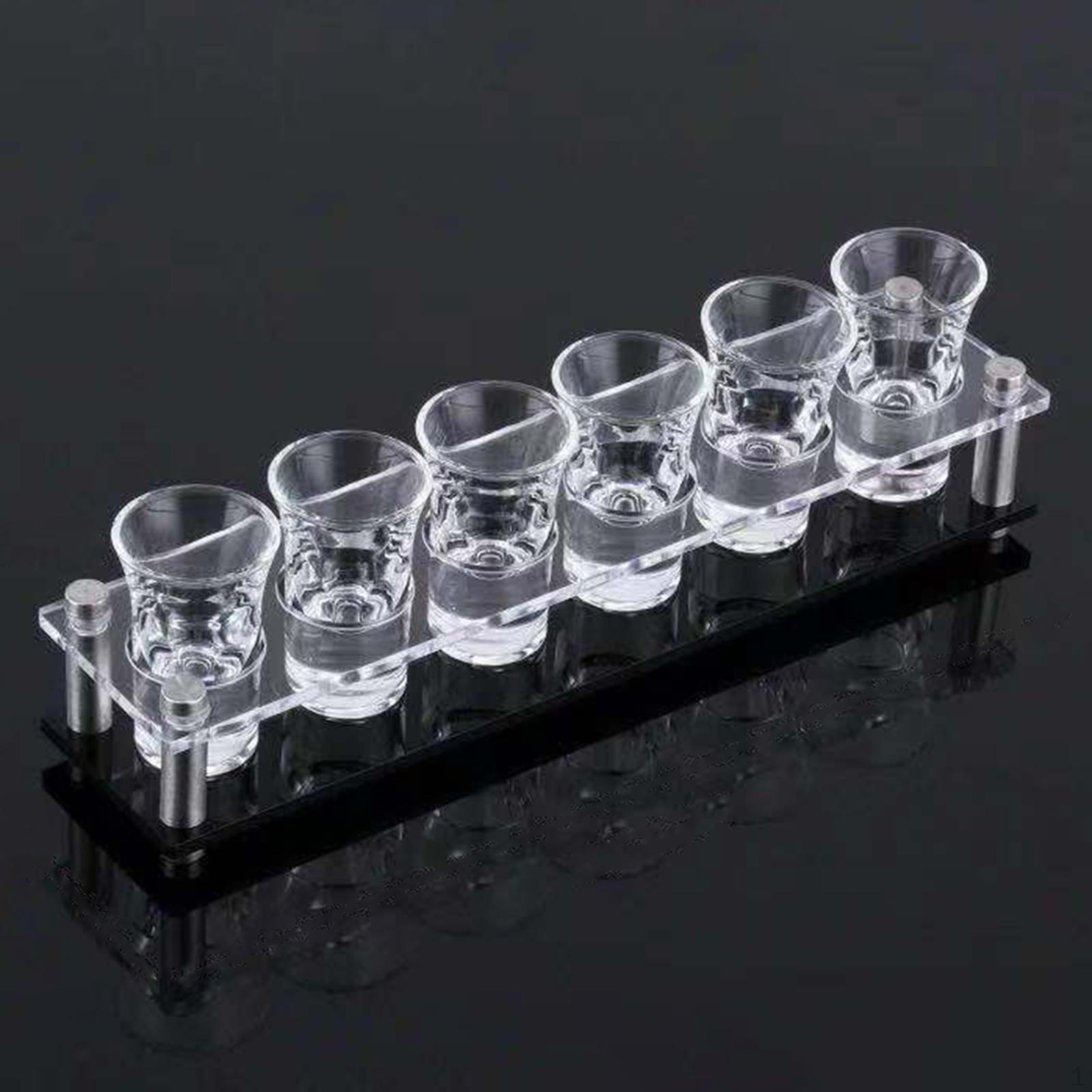 

Стеклянная подставка для чашек, держатель для коктейльных кружек, тяжелое основание, подставка для хранения, круглые отверстия, очки для шкафа 6Hole Black Straight