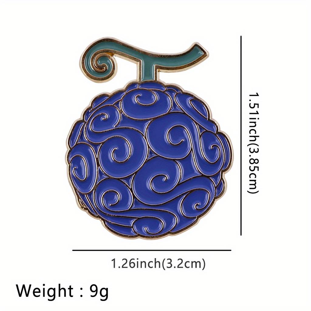 Anime Fruit Brooch Badge, Backpack Clothing Decoration Accessories, Creative Pin Style Pendant, Cute and Versatile Accessories