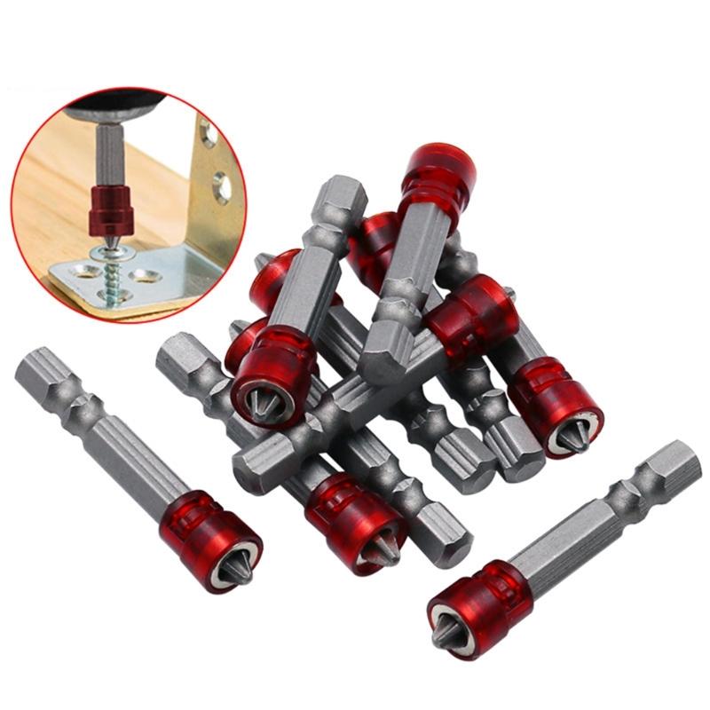 Magnetic Screwdriver Bit Cross-head Electric Drill Screw Driver Bits 1/4'' Hex Shank Screwdriver Bit Electric Kit