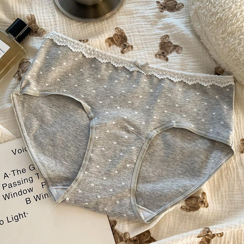 Big Size Girls Summer Thin New Sweet Floral Waist Breathable Underwear