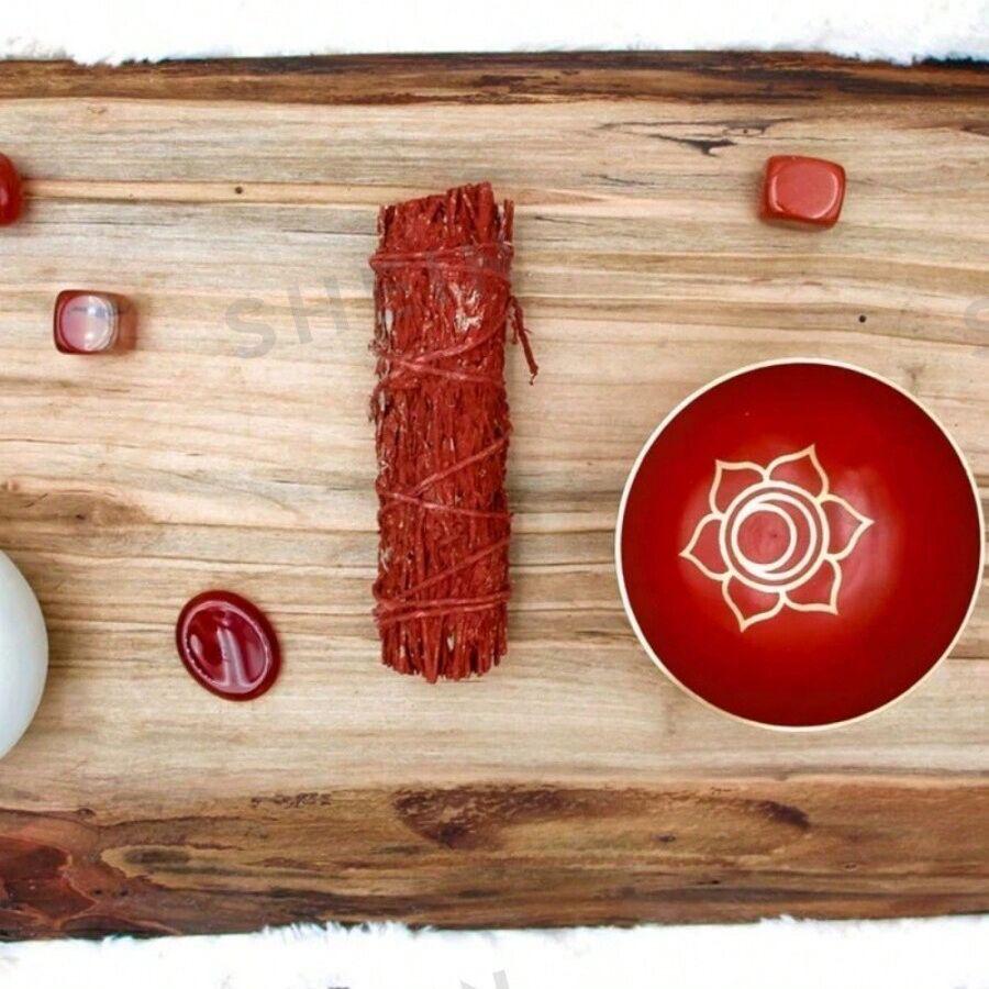 California Dragon s Blood Resin & White Sage Incense with Abalone Shell White Sage Dragon s Blood Bundle