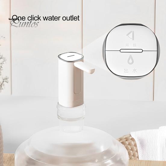 Water Bottle Pump Low Noise Rechargeable Compact Size Electric Automatic Drinking Mini Water Jug Dispenser Office Supplies