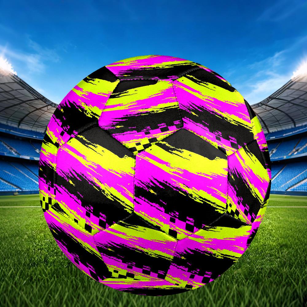 1pc Abstract Graffiti Theme Soccer Ball Football, Size 5, Lightweight PVC, Durable Outdoor Training Soccer Ball, Gift m61446
