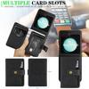 For Samsung Galaxy Z Flip6 5G Kickstand Case Detachable Card Bag Magnetic Case PU Leather Coated TPU Phone Cover