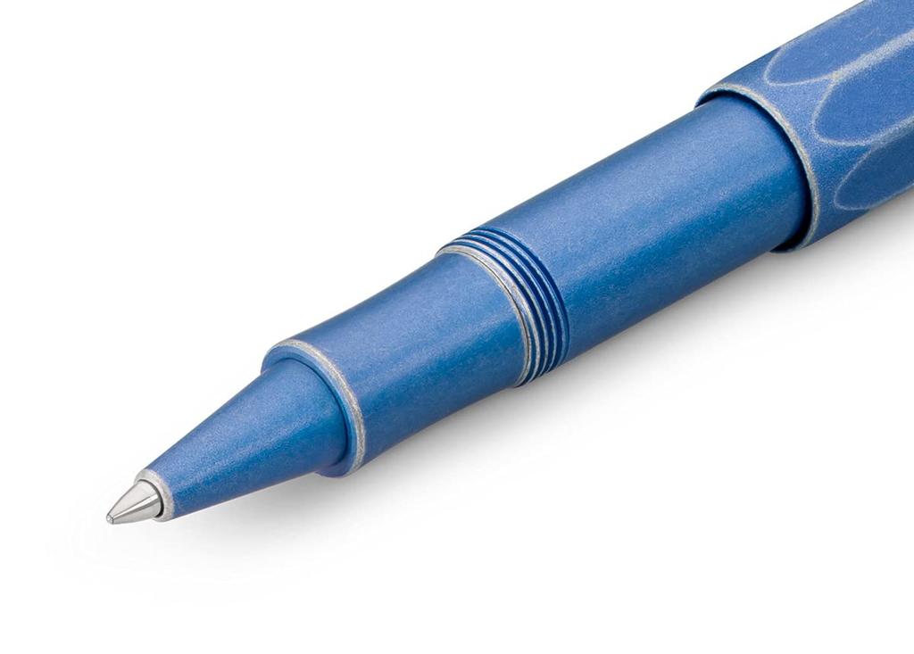 Kaweco Ballpoint Al Sport Stonewash Officially Imported Water-Based Pen, Blue, ALRB-SL,