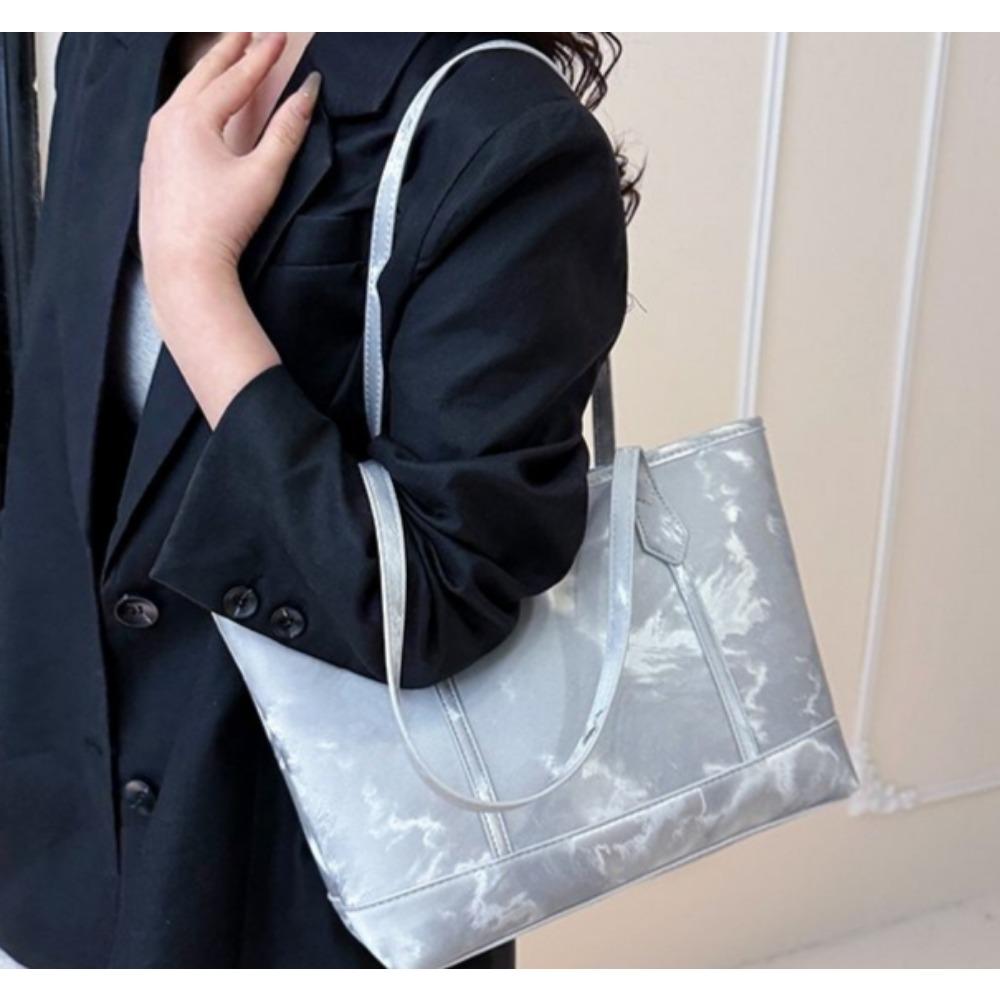 Women's Fashion Tote Bag, Large Capacity Commuter Shoulder Bag, Versatile PU Leather Handbag For School Work Travel Shopping