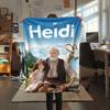 Heidi Art Printed Flannel Blanket, soft throw for bedroom sofa, washable, fan merchandise, great gift.