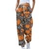 Women's Sports Pants With Pockets Fashion Halloween Print Elastic Waist Pants Casual Sweatpants Pants