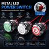 Metal On Off Switch 16/19/22mm Panel Mount Switch New Illuminated Ring  Automotive Control