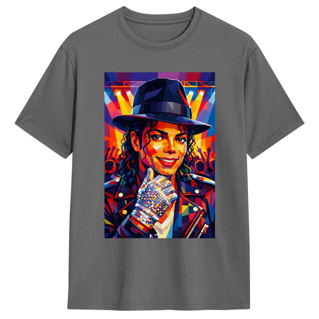 MMichael JJackson in wpap design art TShirt Summer Classic TShirts 100 Cotton Trending Tee Shirt For Unisex Print Clothes