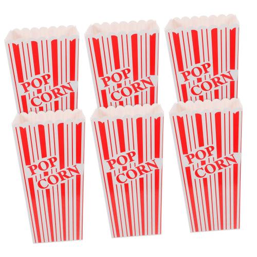 

STOBOK 6 Pieces Popcorn Buckets, Carnival Popcorn Bags, Popcorn Boxes, Popcorn Treat Boxes, Candy Containers, Party Snack Buckets, Popcorn Holders