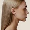 Raindrop Chain Huggies Ring Earrings