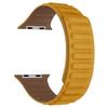 Apple Watch Bracelet - MY-MONTRE - Poppy California - Orange Magnetic Leather - Calfskin - 38-49mm