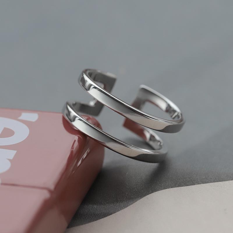 

Мужское серебряное модное роскошное кольцо на открытый указательный палец Adjustable