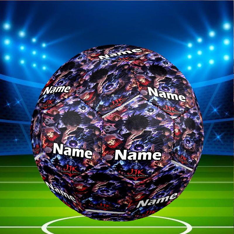 Custom Name Personalized Jujutsu Kaisen Print Size 5 Soccer Ball Training & Match Football, for Team, Kicking, Gift for Football