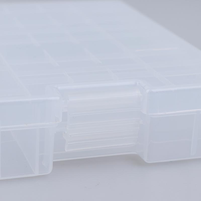 Cutie de depozitare a bateriei din plastic de super volum pentru suport pentru baterii Aaa Aa de 100 buc