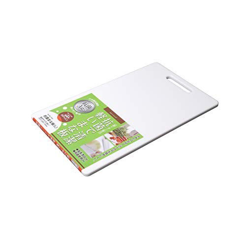 PEARL METAL Antibakterielles Schneidebrett, Groß, 370 x 220 x 10 mm, Weiß, HB-1530