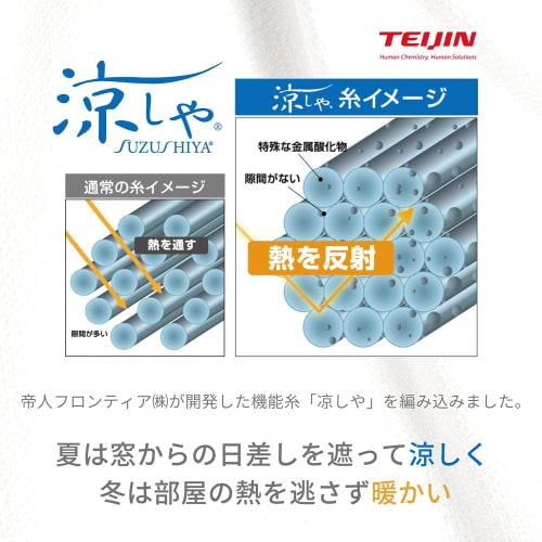 [.co.jp Exclusive] Curtain Laboratory "Heat-Blocking, Insulating, Privacy-Blocking Plain Lace, White" 100cm Wide X 98cm Long, Set of 2 Panels, Energy-