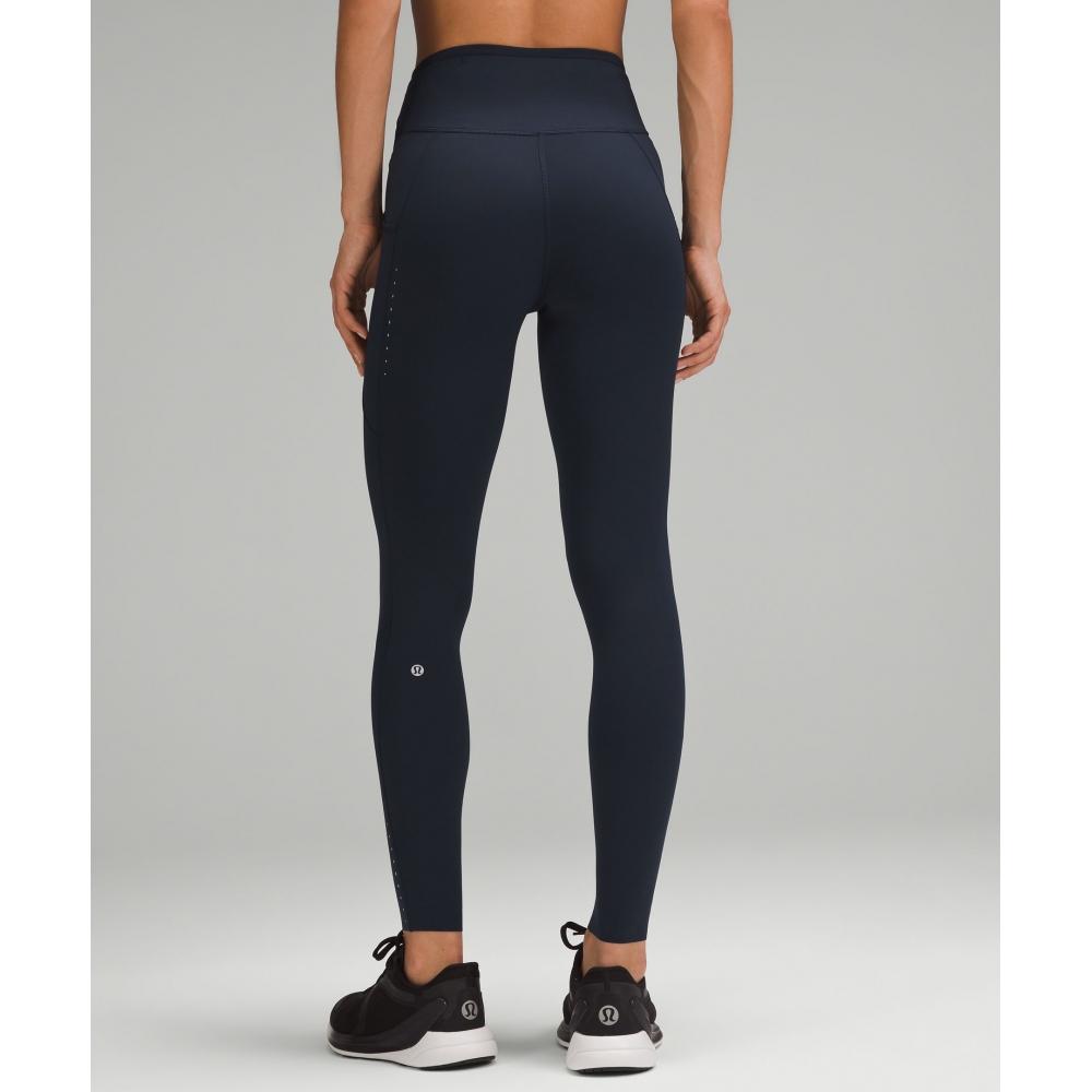 Lululemon Fast And Free High Rise Tight 28  Pockets  Updated True Navy