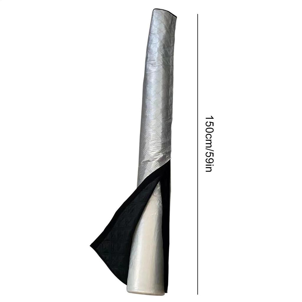 Portable Ac Hose Cover Duct Vent Cover Sleeve Waterproof 59Inch Ling Insulated Sleeve For Energy Efficiency Guard Shield Pipe