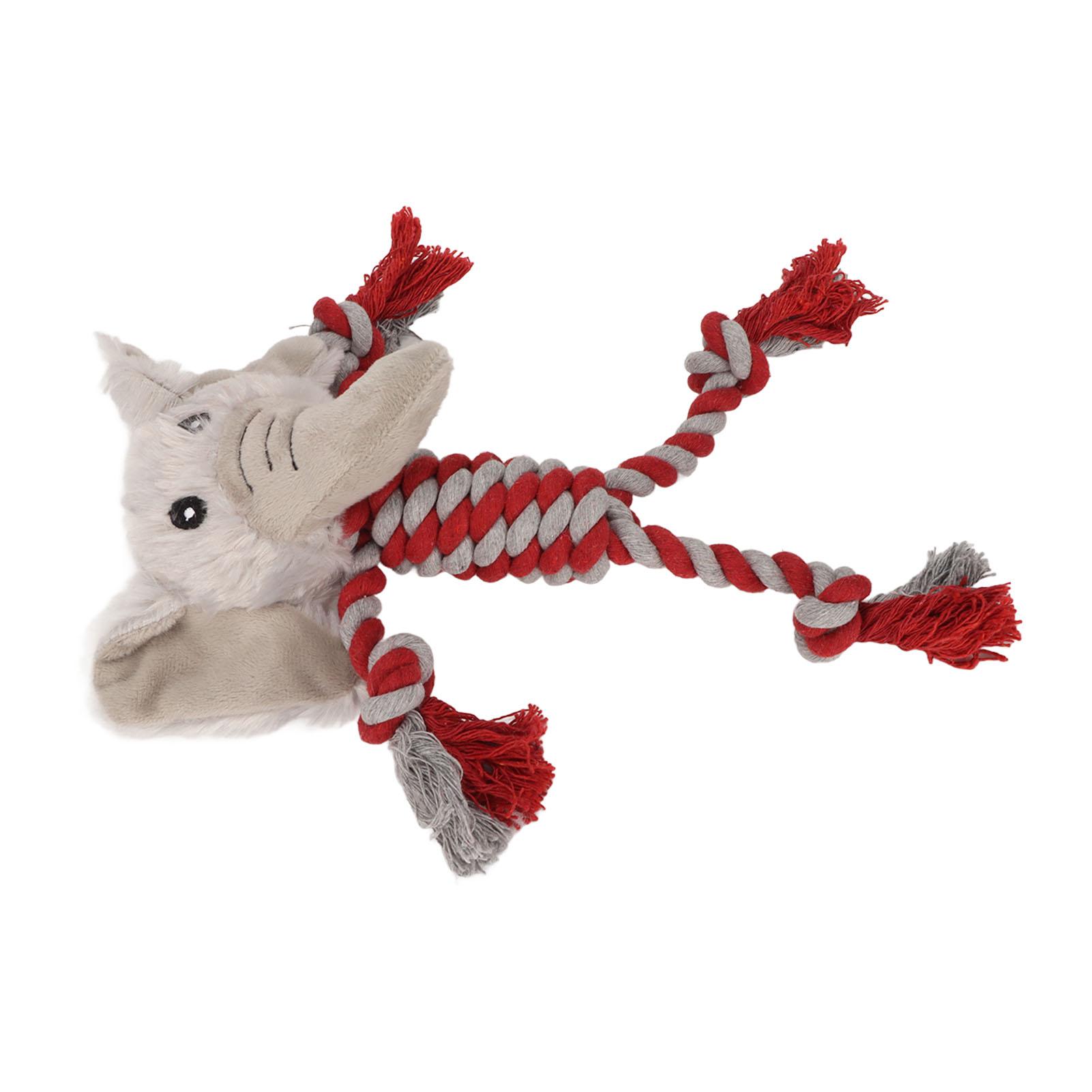 Squeaky Plush Dog Toy Splicing Bite Resistant Tooth Protection Relieve Anxiety 3D Dog Molar Toys Elephant