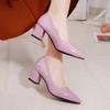 Fashion Elegant Women Pointed Toe Heeled Shoes Fashion New 2025 Summer Sandals Designer Dress Party Woman Luxury Brand Pumps Zapatillas