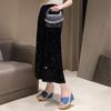 Sandals Women'S Heeled Sandals Summer Elegant Woman Shoes Platform Wedge Womens Luxury Heels Comfortable Slippers Sandal
