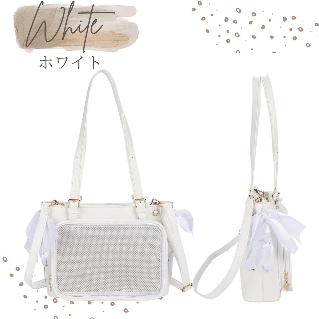 [Harujio] Ita Bag, Ita Bag, Oshikatsu Bag, Ita Bag, Black, White, Silver, Blue, Red, Cute, Stylish, Ribbon, Large Capacity, Popular, Ita Bag, Ita Bag