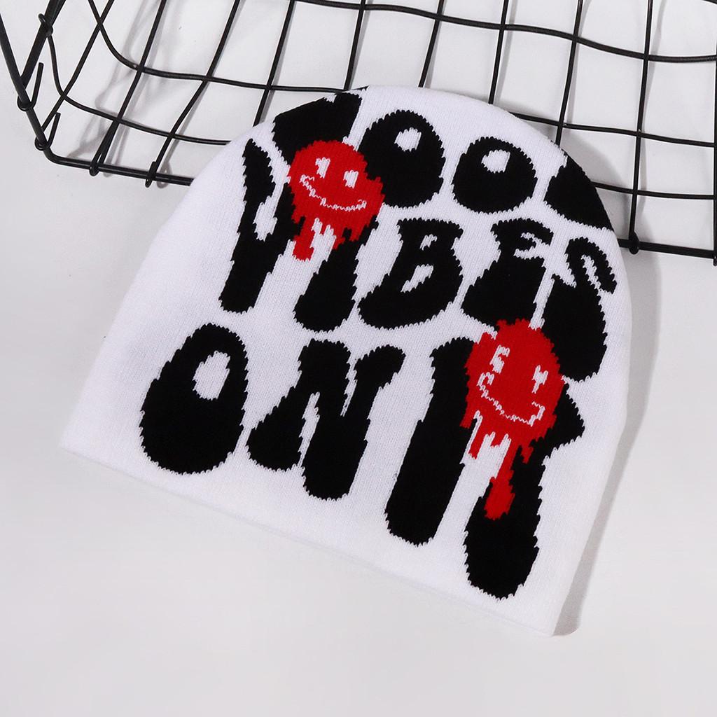 Fashionable Hat Knit With Letter Design For Winter Streetwear Enthusiasts