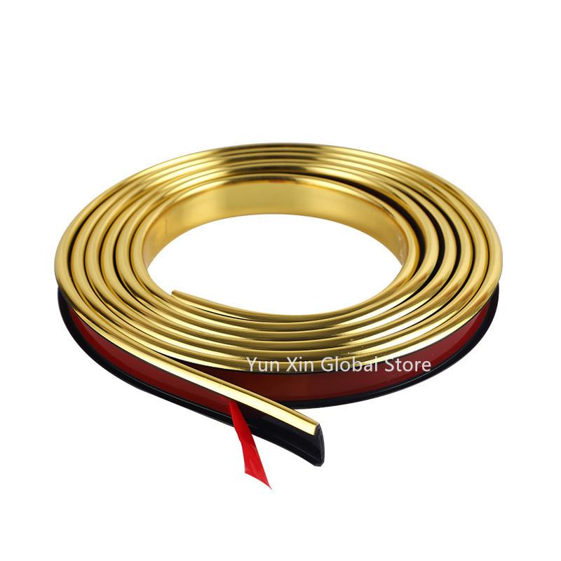 

U-shaped Self-Adhesive Edge Banding Decorative Strip Wood Board Table Chair Protector Cover Furniture Seal Strip Home Decoration 12mm&2m золотой