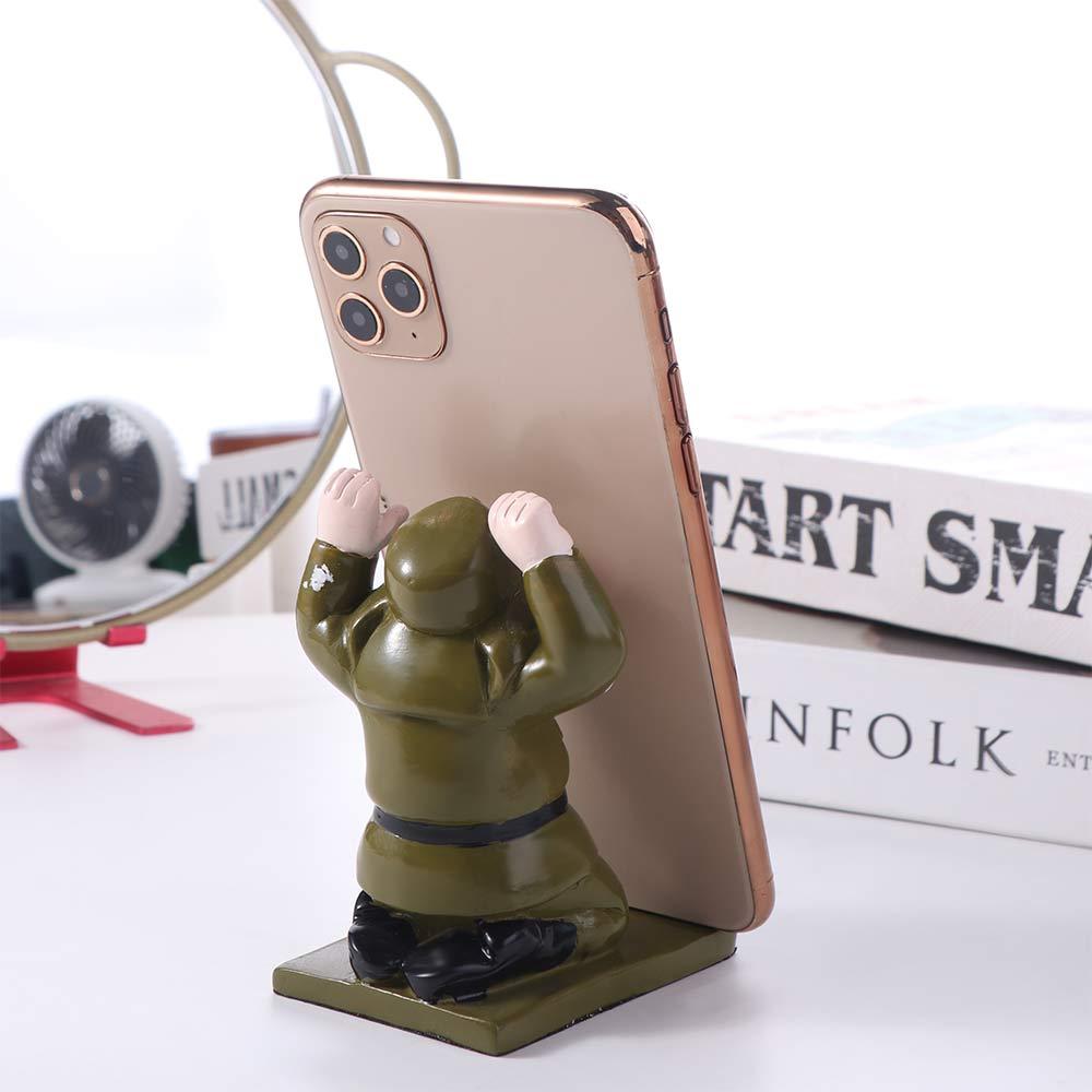 Figure Toys Cartoon Phone Holder Anti-slip Cell Phone Bracket  Desktop Ornaments