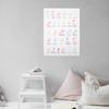 Number Poster Alphabet of Numbers Kids Decor Flip Chart Early Learning Posters