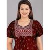 Cotton Floral Printed Daily Wear Nighty Women Lightweight Sleepwear Night Gown