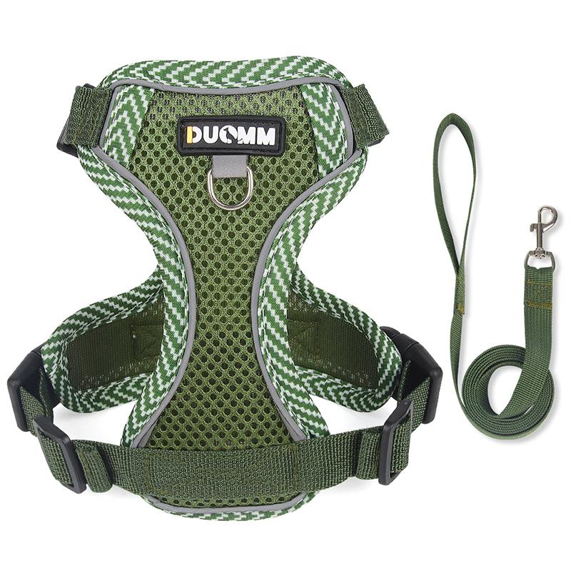 Summer Breathable No Pull Puppy Harness Reflective Adjustable Outdoor Small Medium Dog Harness Leash Set Accesorios Para Perros
